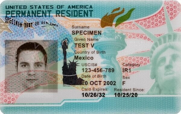 Immigration Art:  Permanent Resident Card